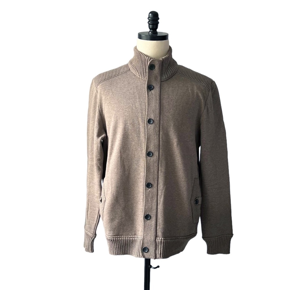 Ted Baker Lamens Jersey Sweater Knit Jacket | TED 6 (2XL)